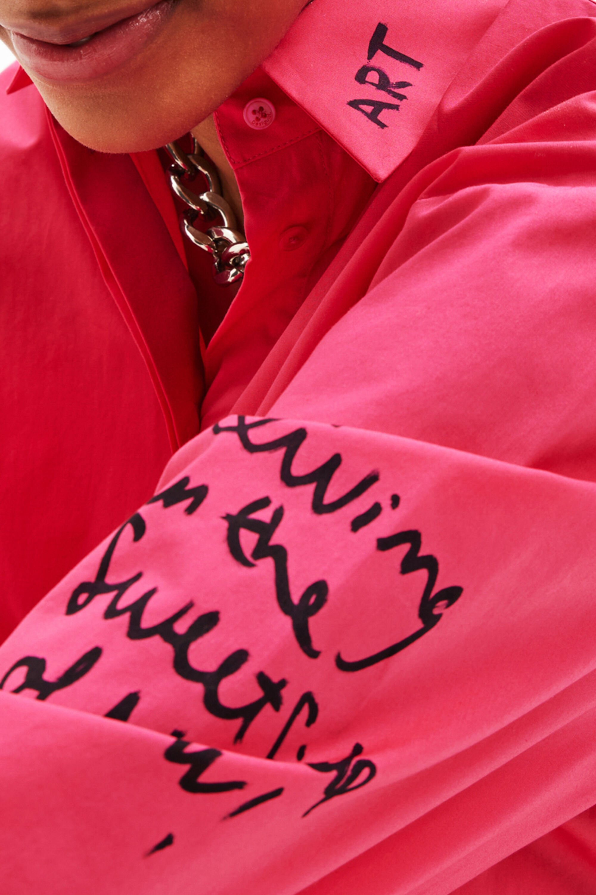 Chemise oversize visages