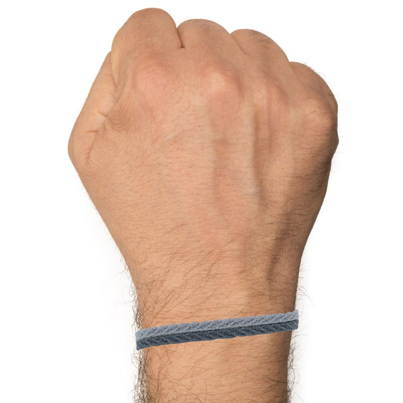 Cruciani Bracelet Homme Dentelle Prospérité Bicolore Gris Foncé et Gris Clair
