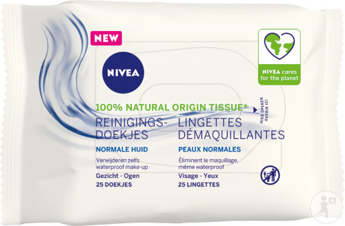 Nivea Lingettes Démaquillantes Visage Et Yeux Peaux Normales 25 Pièces
