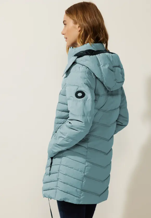 Steppmantel mit Beschichtung - polar mint