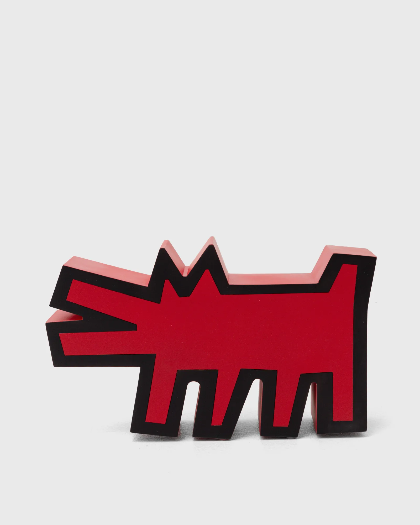Estátua original de cachorro latindo de Keith Haring, da Medicom.