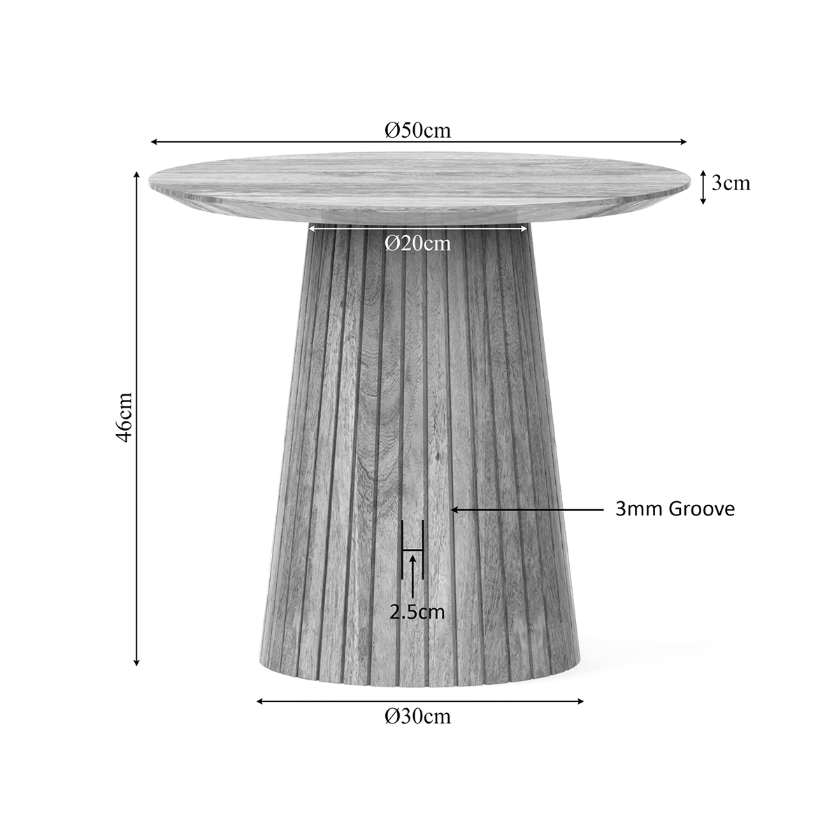 Salontafel Sol Ø50 cm