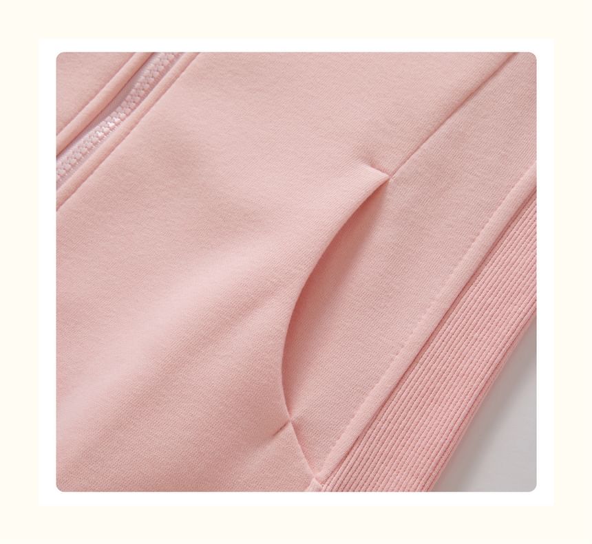 Fanoy - Effen hoodie met rits