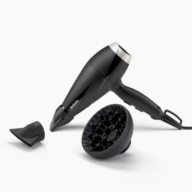 BaByliss föhn Style Pro 6710DE 2100W - AC-motor - incl. diffuser en 2 blaasmonden
