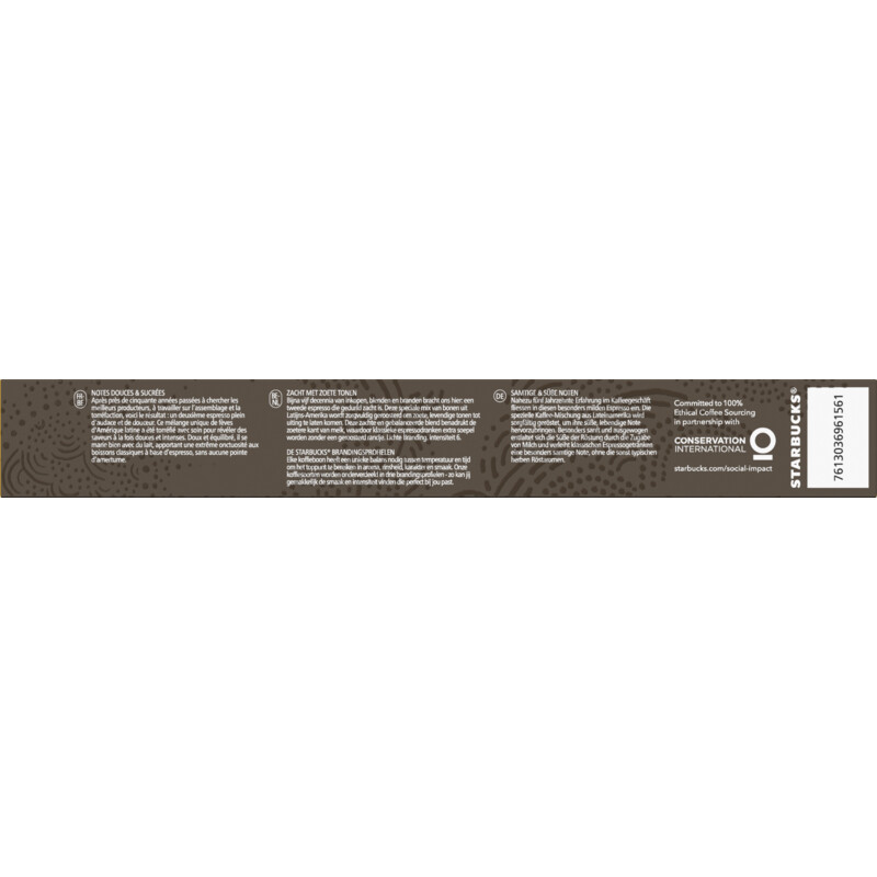 Starbucks Nespresso blonde espresso roast capsules