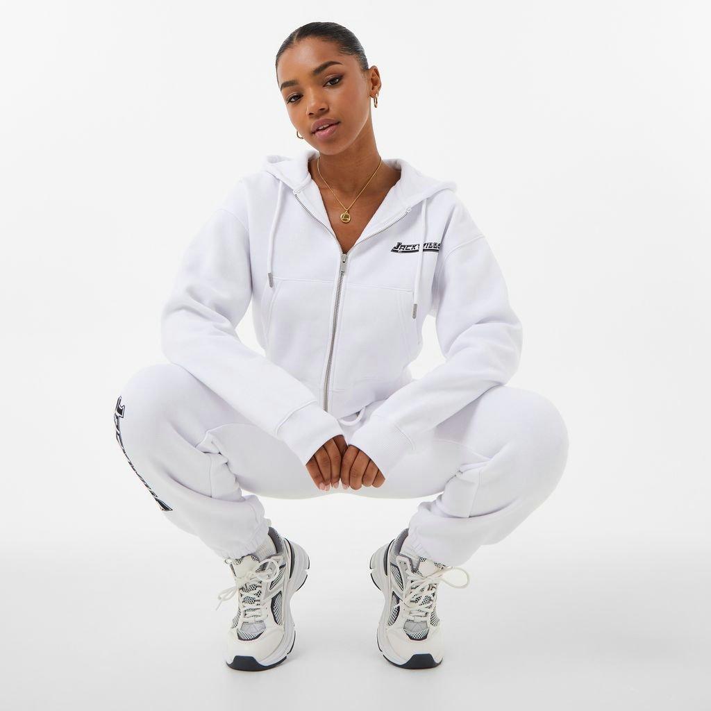 Jack Wills JW Cropped Zip Through Hoodie
