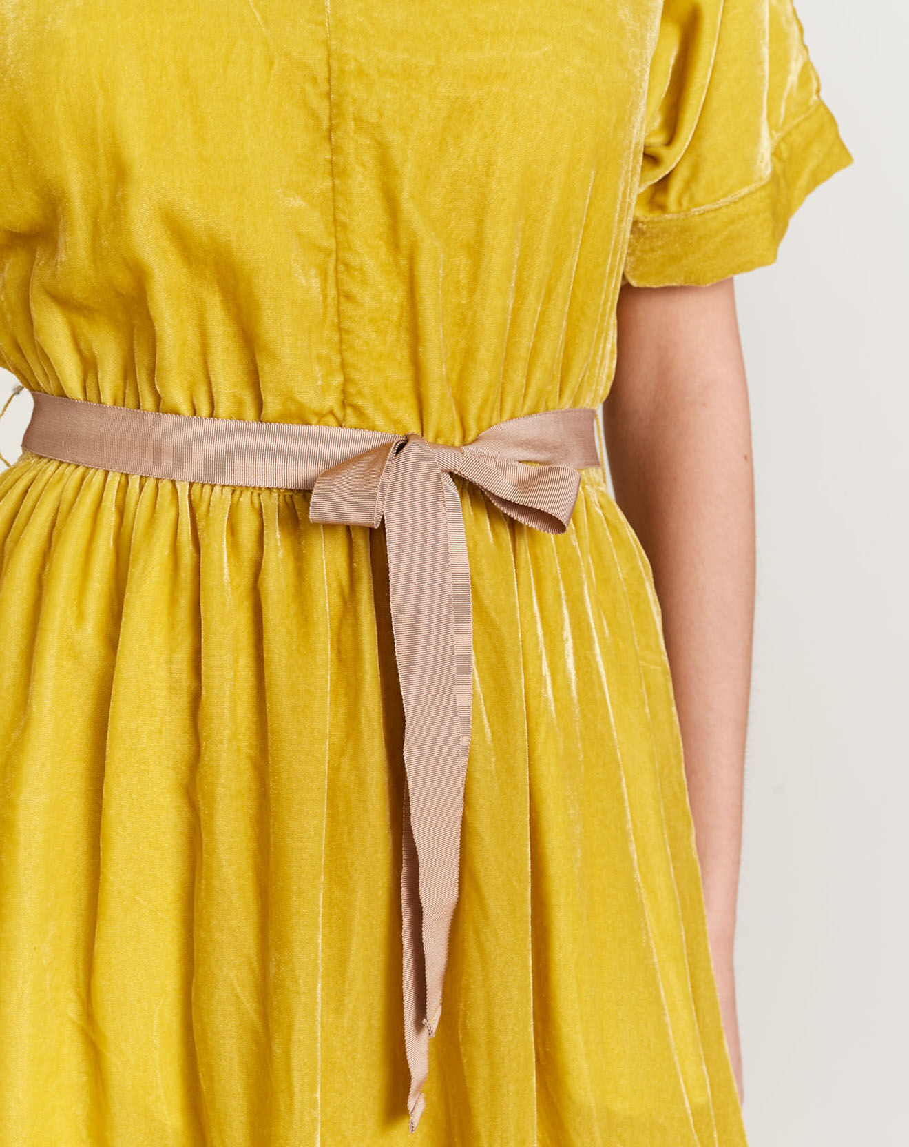 Bellerose Robe Hoek fluide jaune