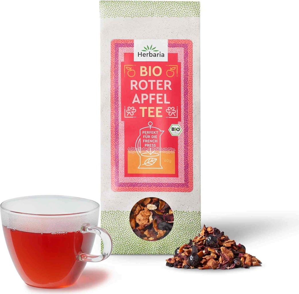 Herbaria  Bio French Press Tee Roter Apfel, 60 g