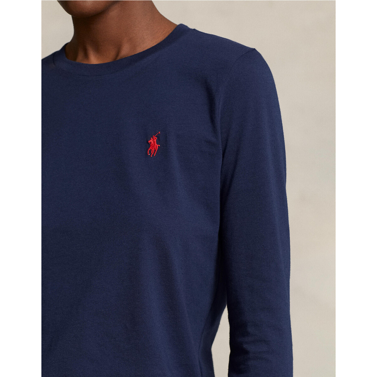 Camiseta POLO RALPH LAUREN com gola redonda e mangas compridas