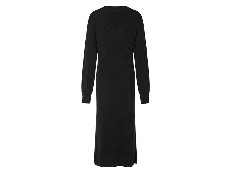 Dames midi-gebreide jurk