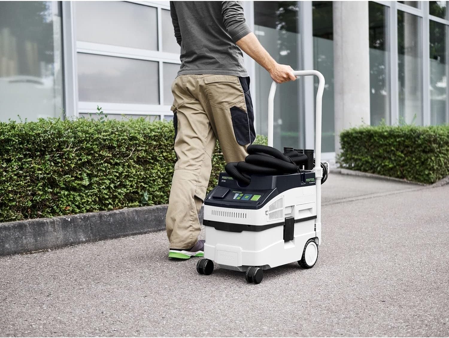 Festool Absaugmobil CT 15 E CLEANTEC (mit Hauptfilter, Saugschlauch, SELFCLEAN Filtersack, Fugendüse, Polsterdüse)