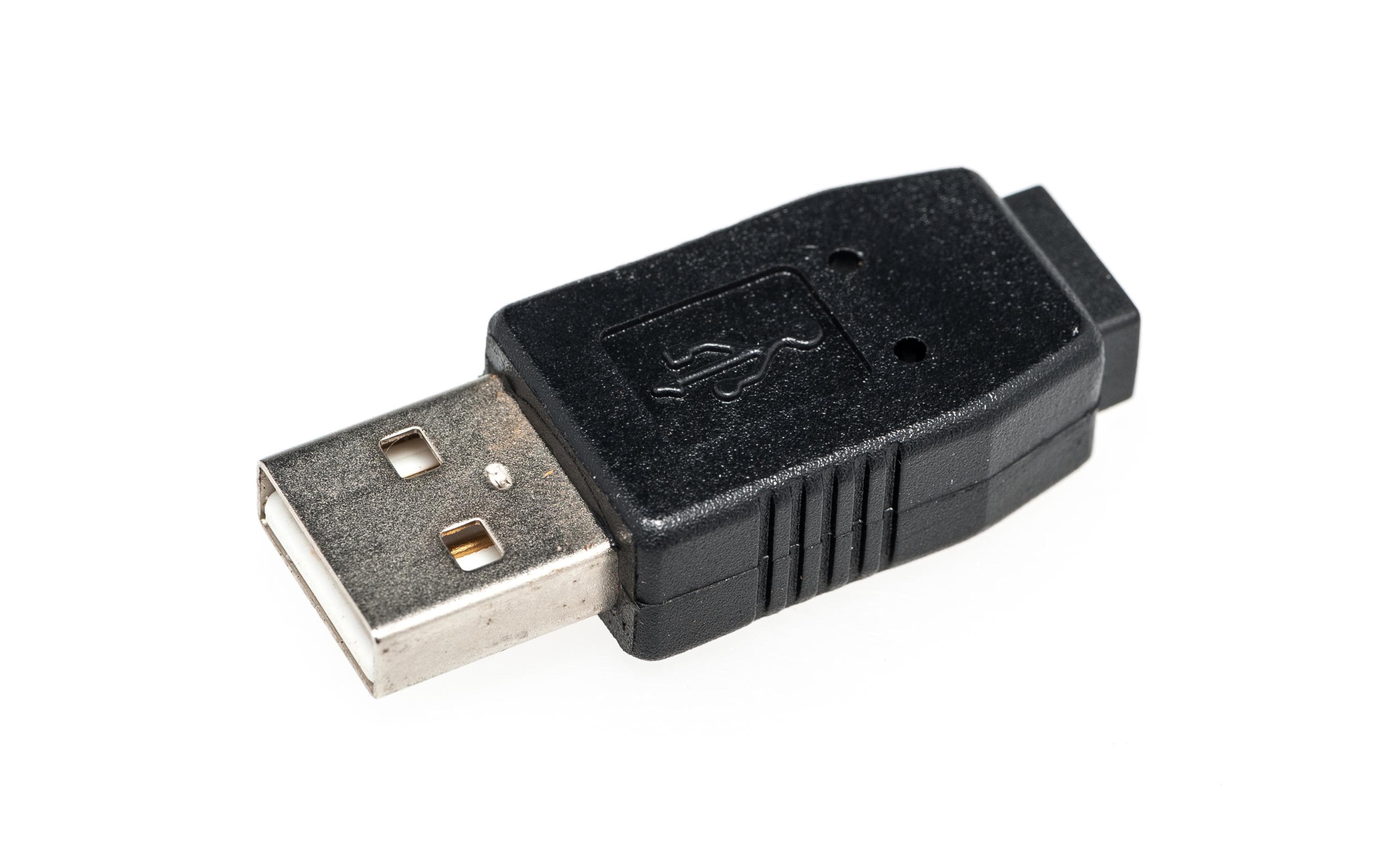 USB 2.0 Adapter USB-A Stecker - USB-MiniB BuchseA-Stecker zu Mini-B-Buchse