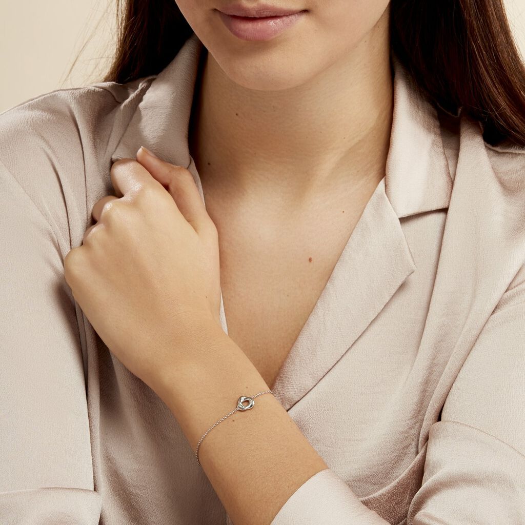 Bracelet Kaelya Argent Blanc