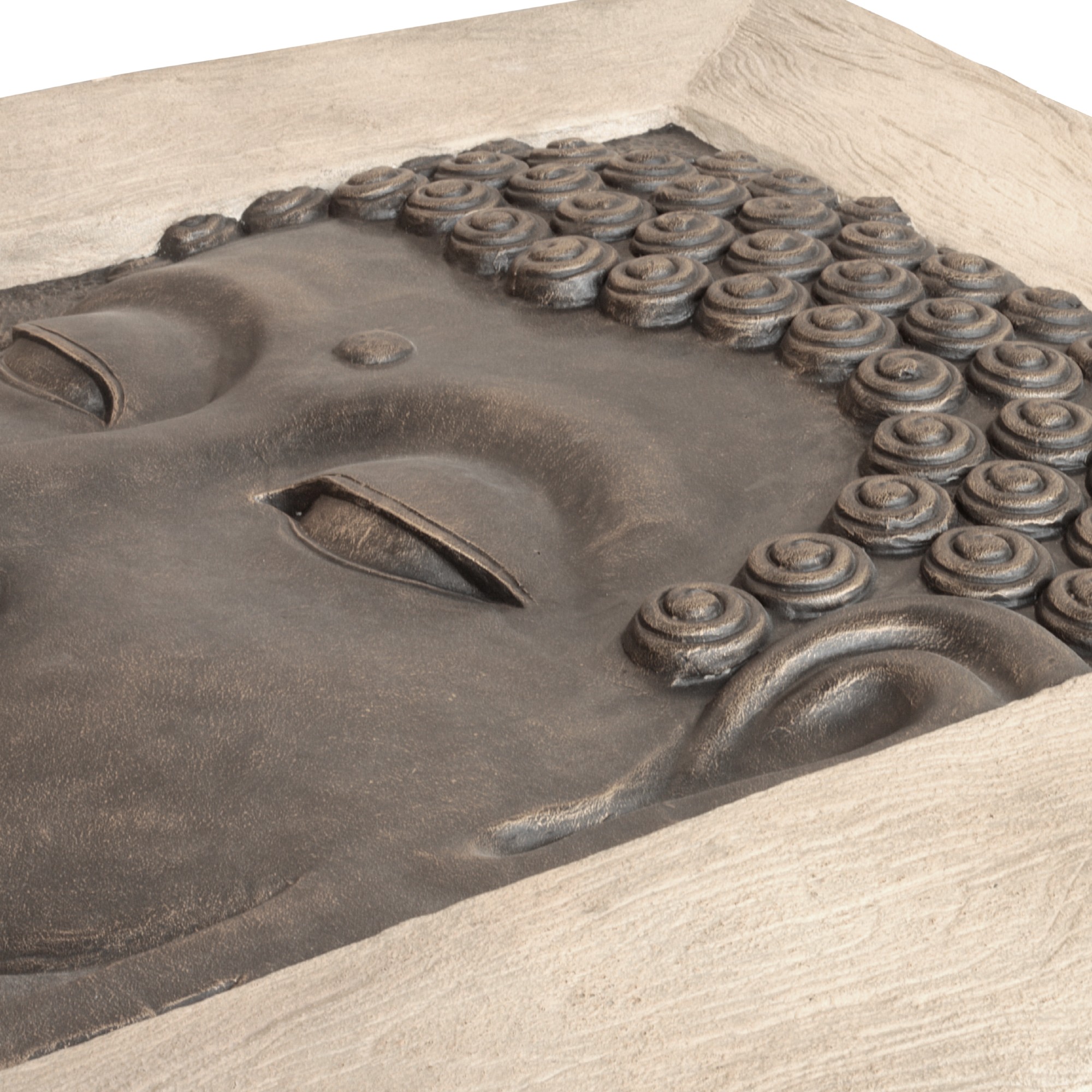 Wandbild 'Buddha' im Rahmen, H 200 cm, B 170 cm, L 9 cm von fischer's lagerhaus
