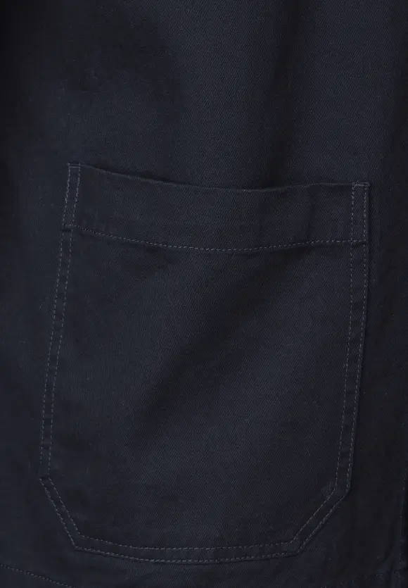 Overshirt in washed Optik - deep blue