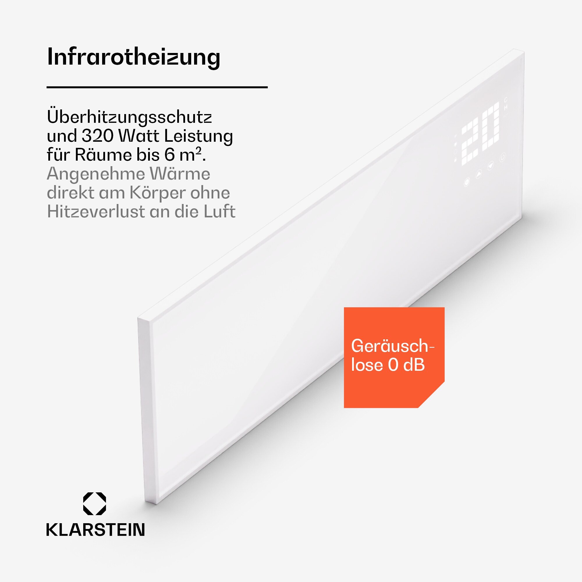 Wonderwall Smart Bornholm Infrarotheizung 100x30cm App 320W