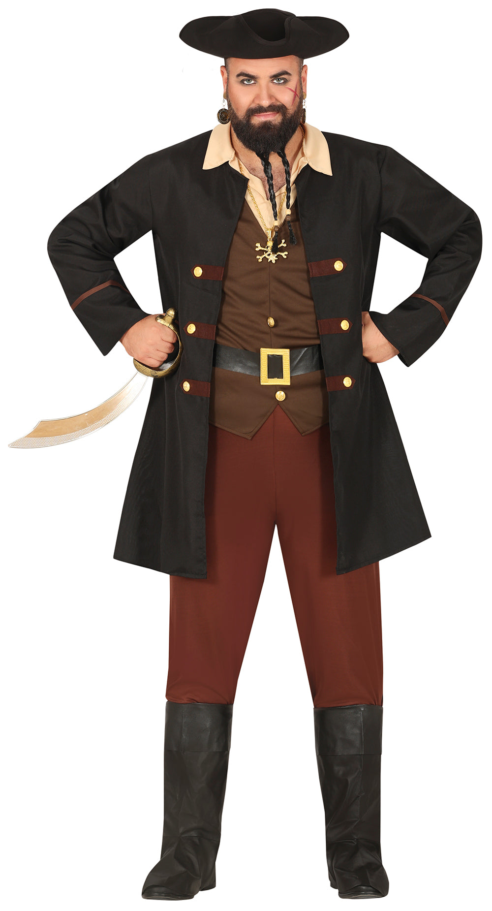 Piratenpak Bruin Heren