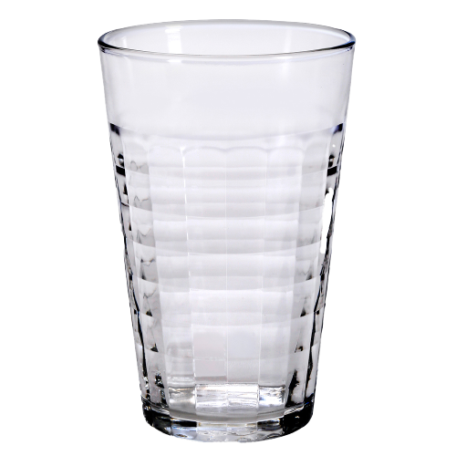 Verre à bière transparent Prisme (Lot de 6)