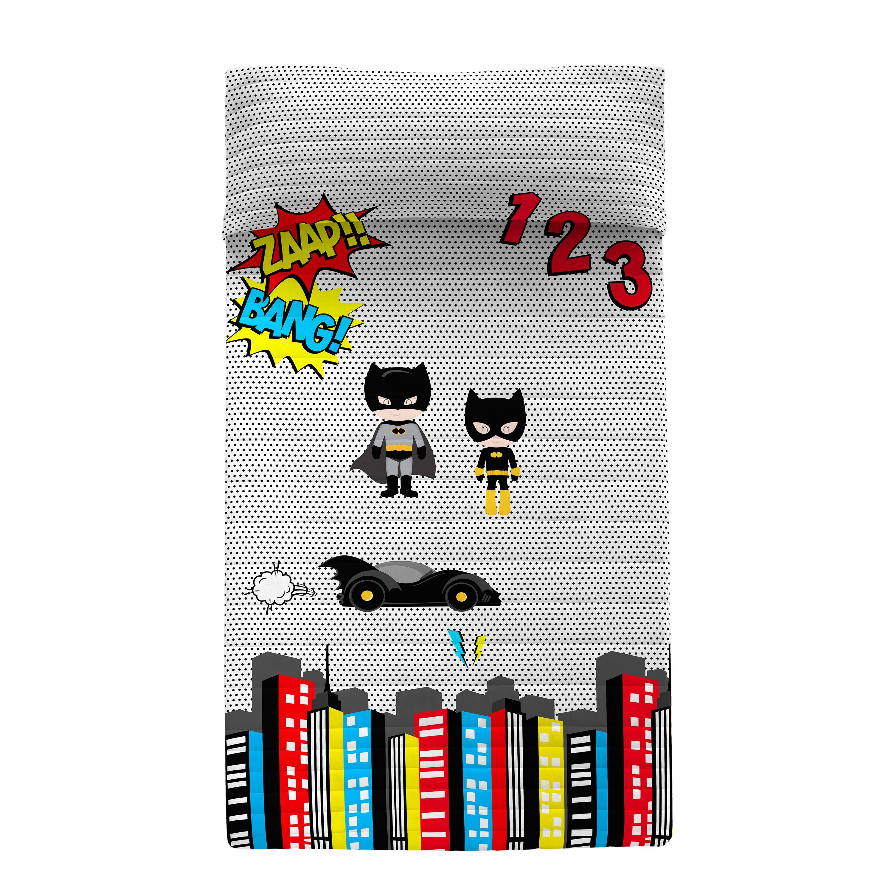 Bat Sprei Mr Fox, Veelkleurig, 100% Katoen (buitenkant) 100% Polyester (vulling), de kwaliteit van 150 TC