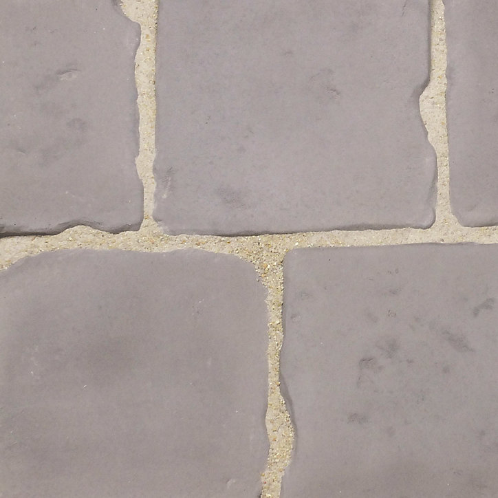 Pavé en pierre reconstituée carrossable 16x16x6cm Gris clair