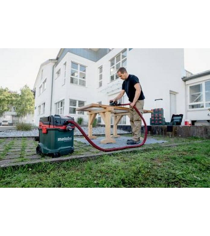 Metabo Akku-Nass-/Trockensauger AS 36-18 M 30 PC-CC Solo Akku-Sauger der Staubklasse M mit integrierter Filterabreinigung