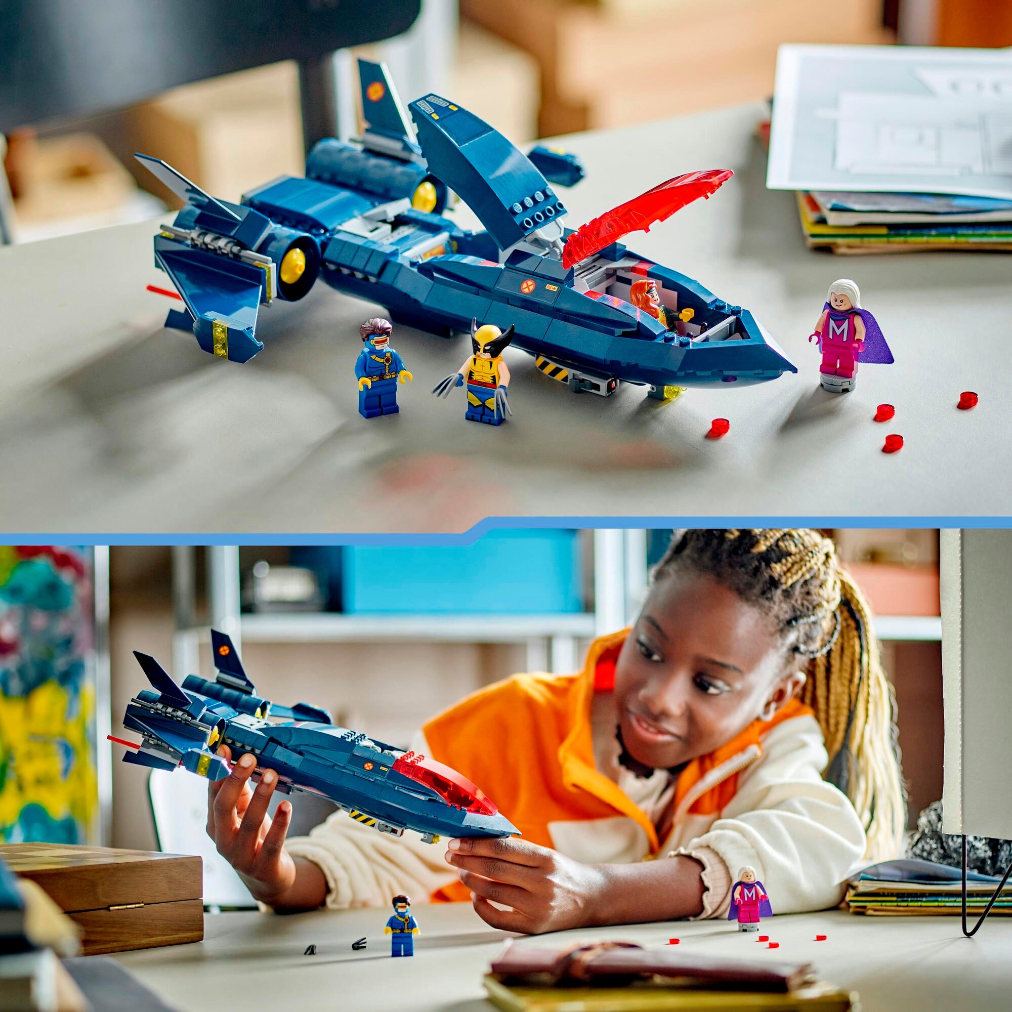 LEGO Konstruktionsspielzeug Marvel Super Heroes X-Jet der X-Men