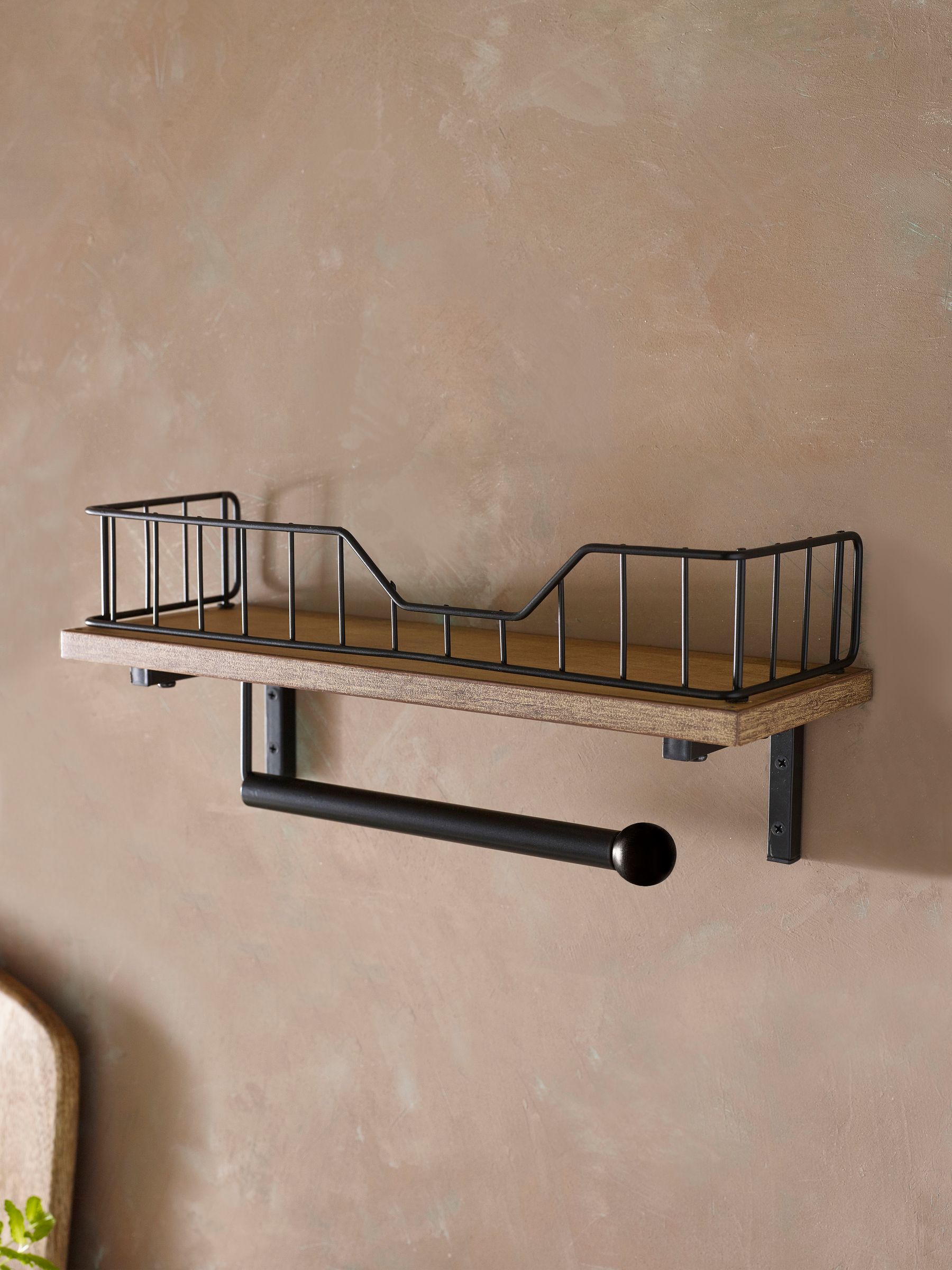 Bronx Shelf and Kitchen Roll Holder