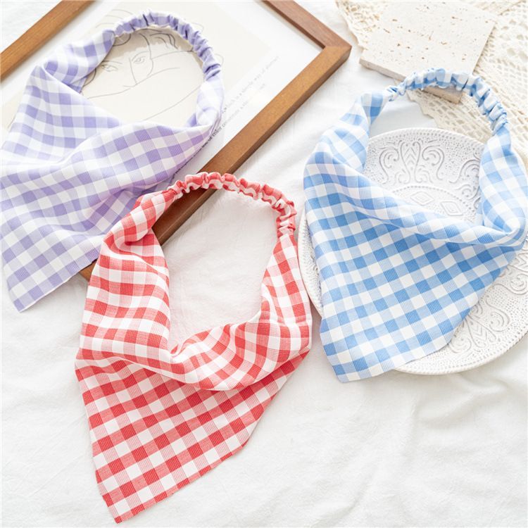 enthice - Geruite elastische bandana