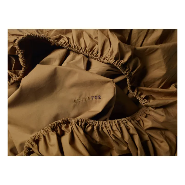Suite 702 Drap-housse en percale organique | Khaki