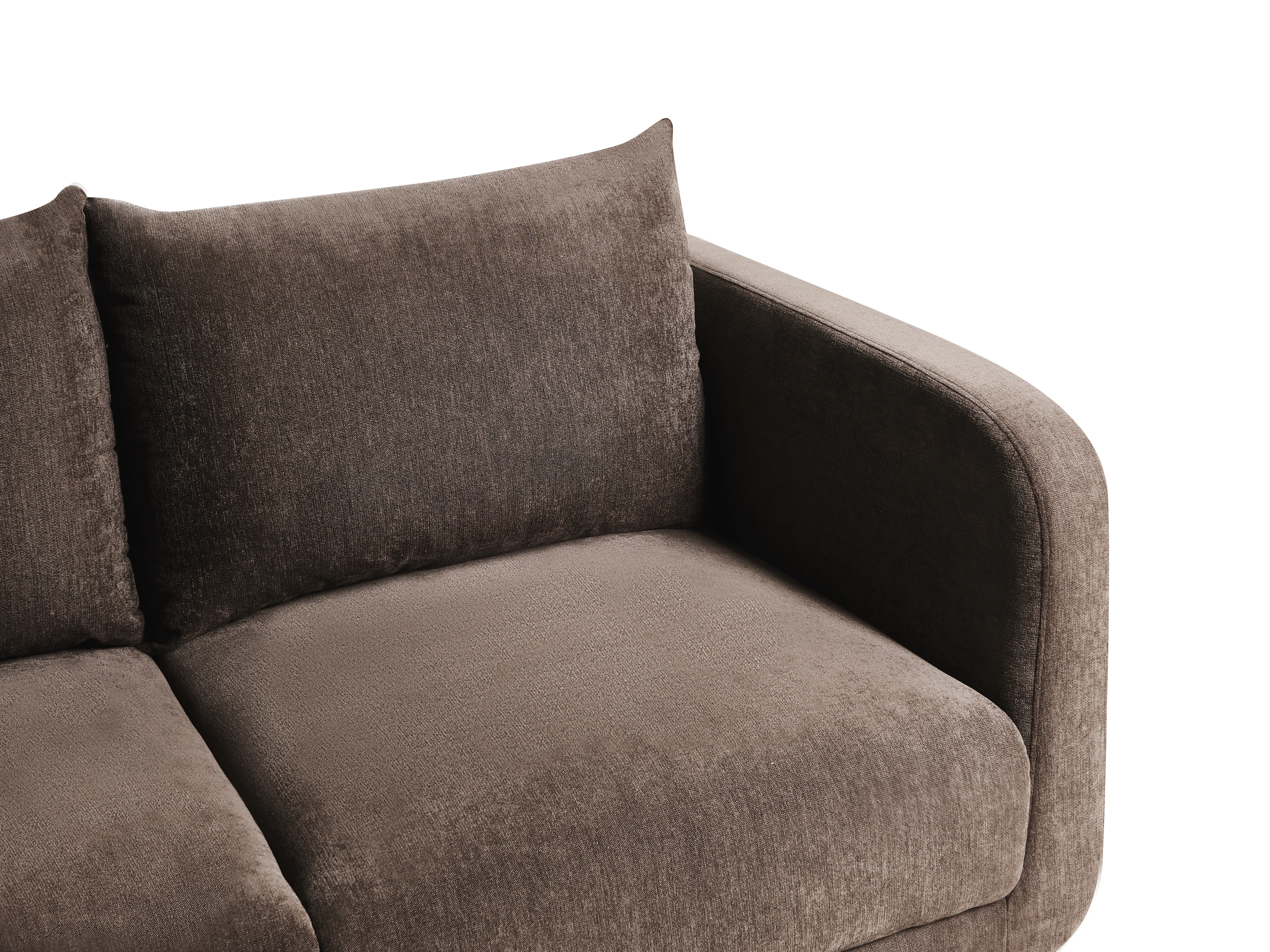Bank 2-zits GIMO Chenille Donkerbruin