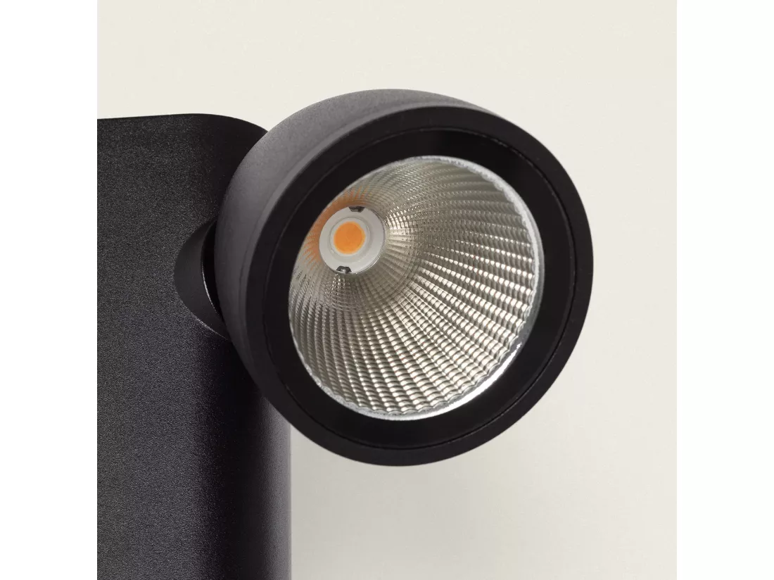 Applique Murale Extérieure LED 6W Aluminium avec Détecteur de Mouvement Abel Noir