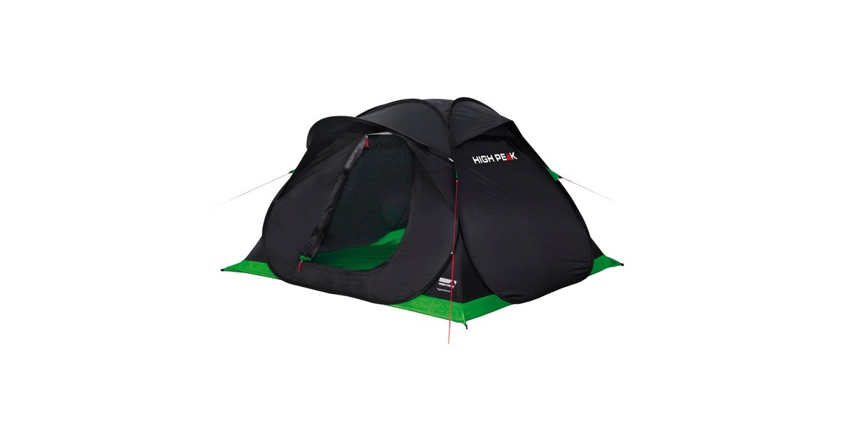 High PeakHyperdome 3P tent  (Donkergroen/lichtgroen)
