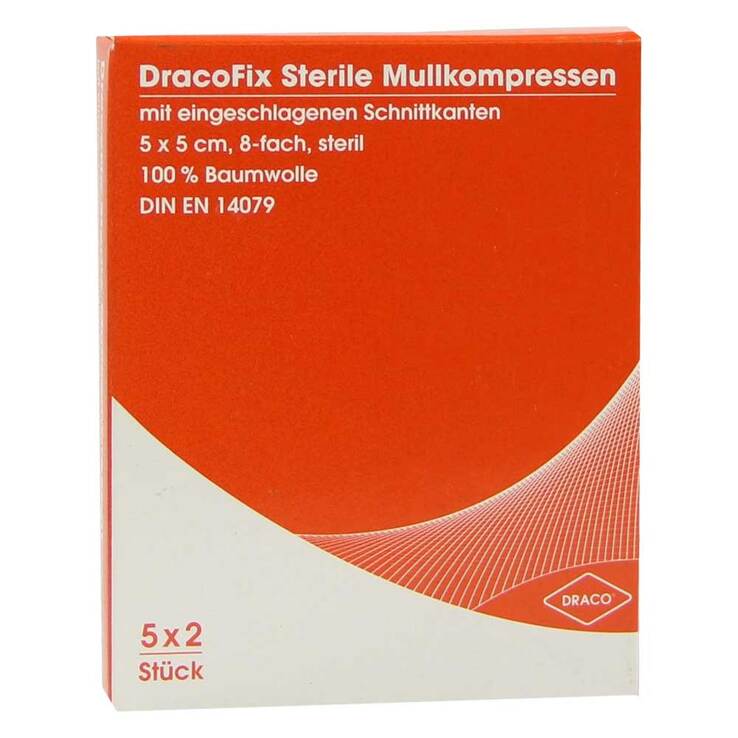 Dracofix Peel Kompressen ste, 5X2 St