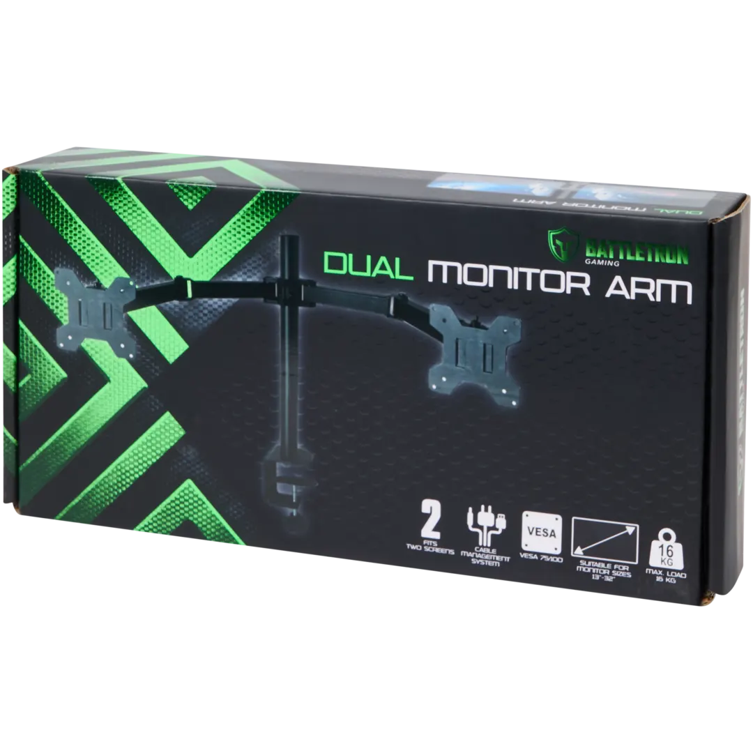Battletron monitorarm Voor 2 schermen
