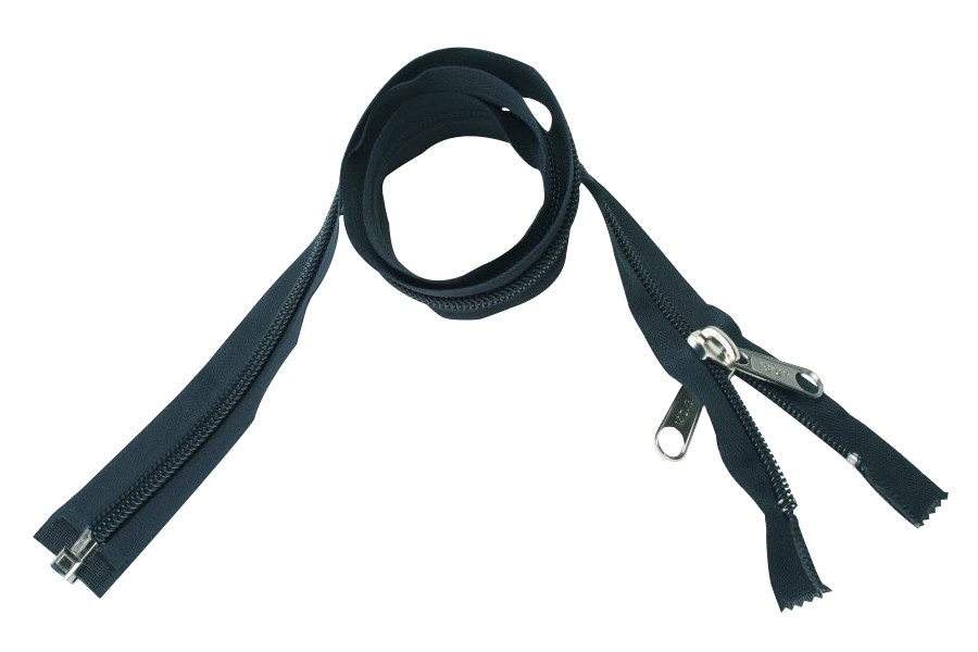 ESVO 10 mm 200 cm donkerblauw deelbare rits