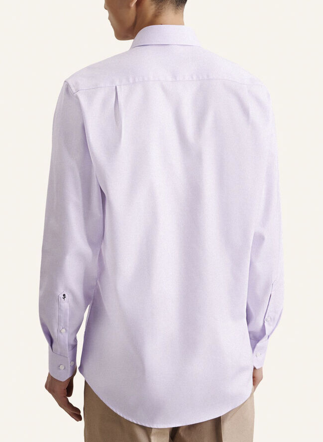 Seidensticker Business Shirt Regular Long sleeve Kent-Collar Uni Purple