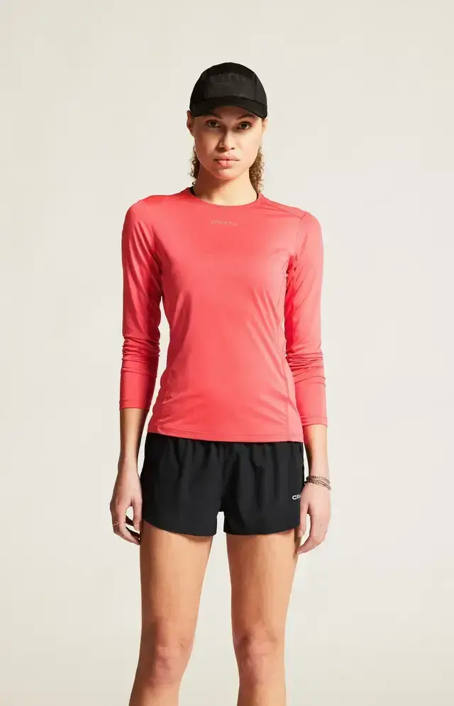 Craft ADV Essence 2 Hardloopshirt Lange Mouwen Cheer Dames