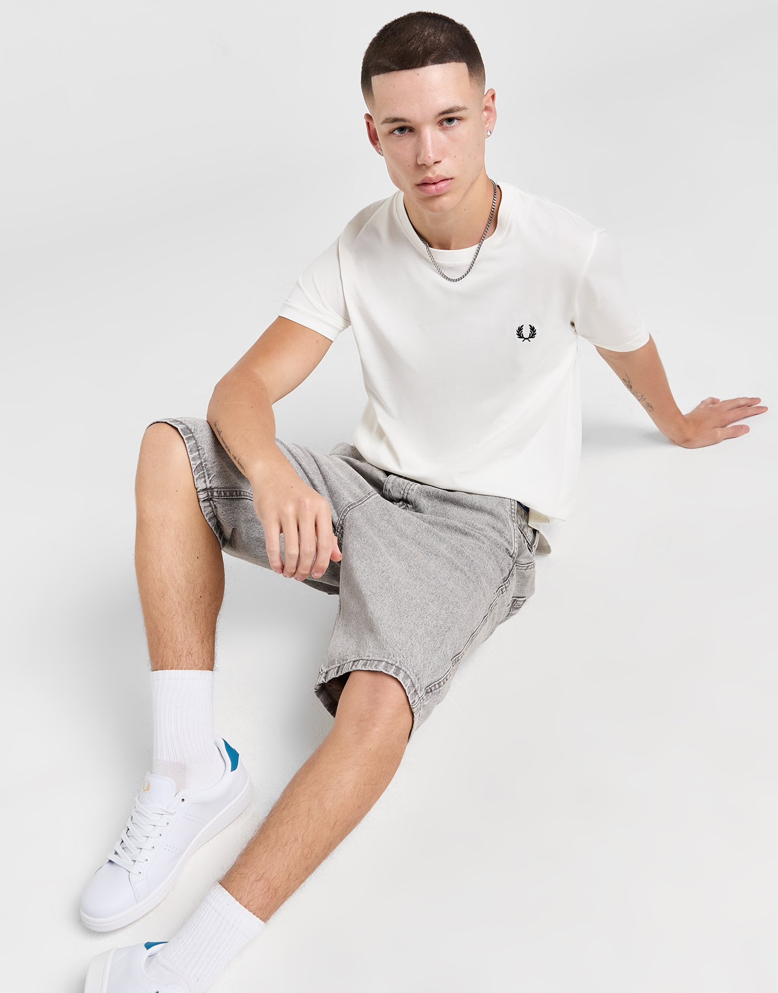 Fred Perry T-shirt Crewneck Homme