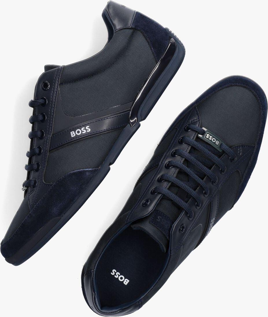 BOSS blauwe boss lage sneakers saturn lowp