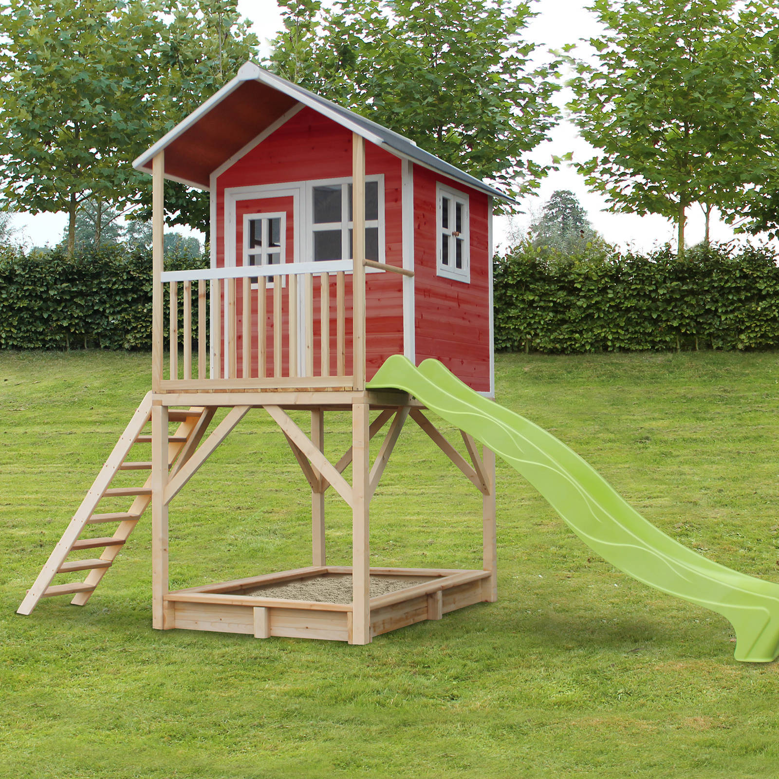 EXIT Loft 700 Loft 700 houten speelhuis - rood