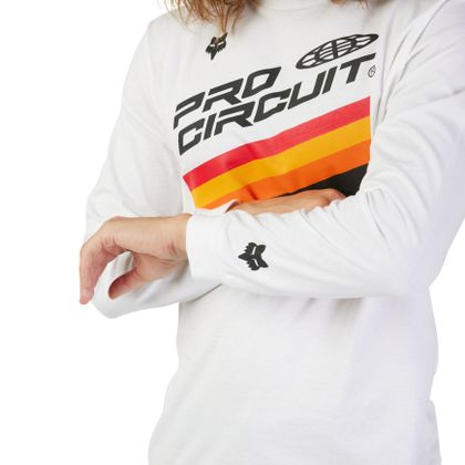 T-shirt manches longues Fox PRO CIRCUIT - Blanc