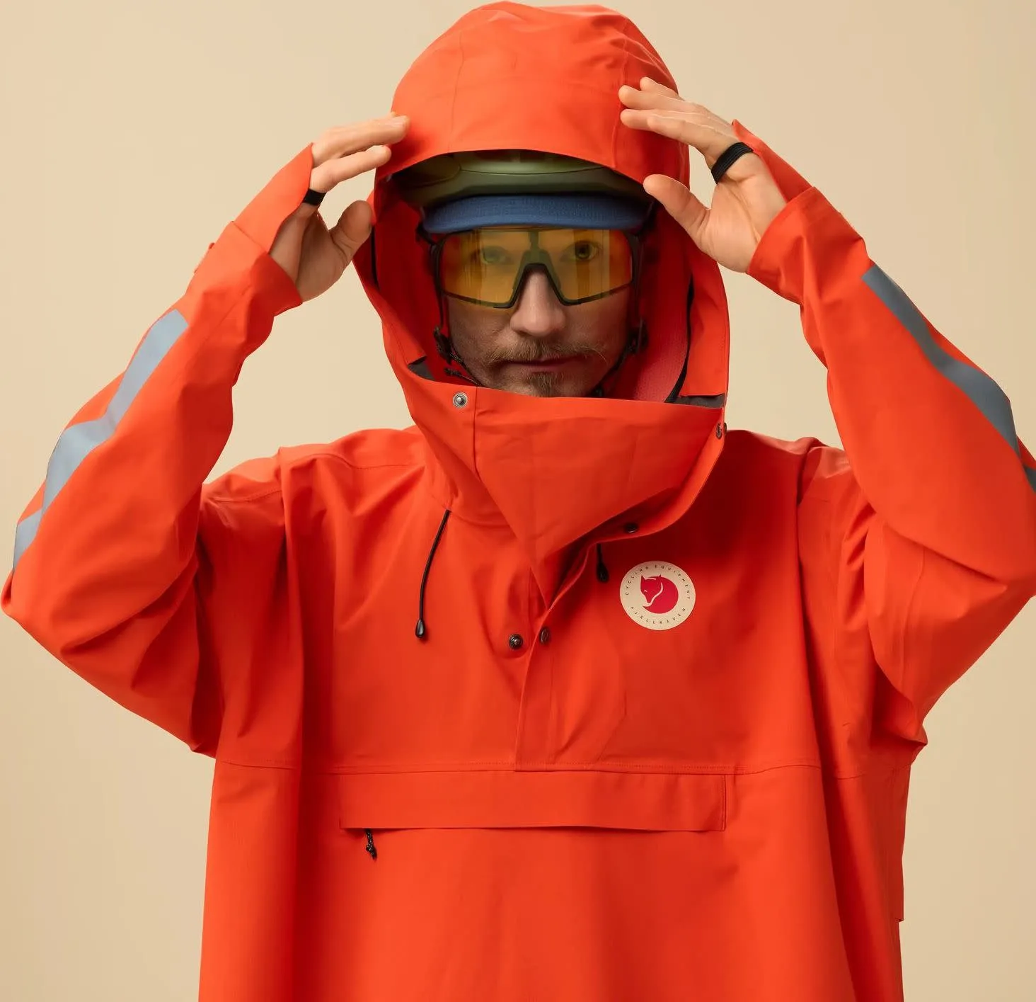 Fjällräven Hoja Rain Fox Poncho Flame Orange