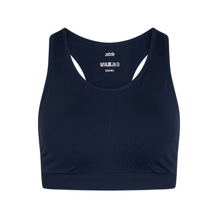 Zebdia Dame BH Seamless Bra Blå