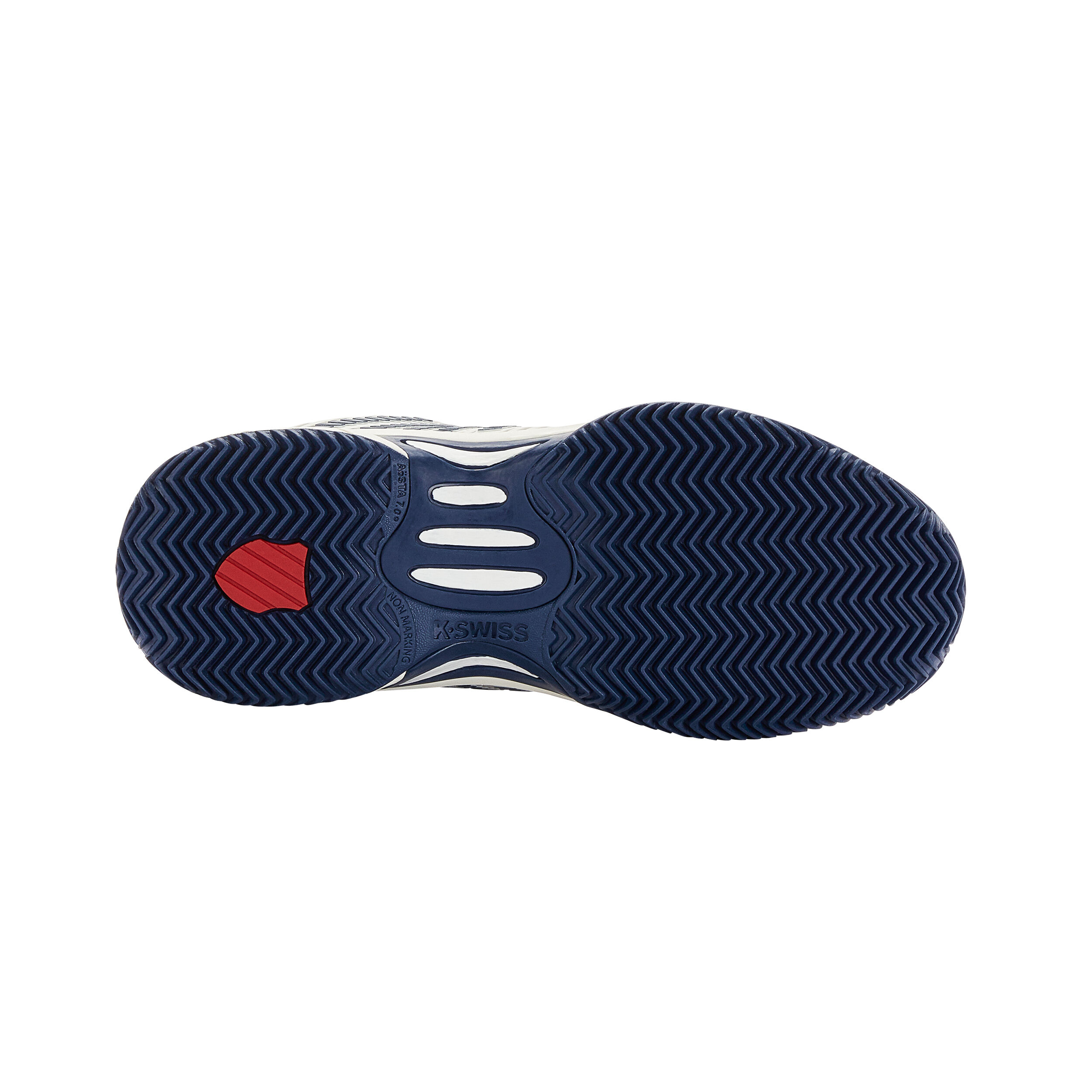 K-Swiss Hypercourt Express 2 Chaussure Terre Battue Enfants - Blanc , Bleu Foncé