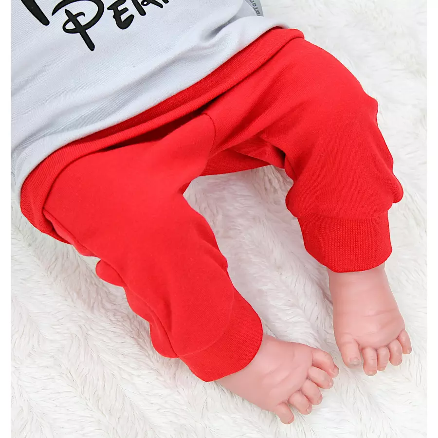 TupTam Baby Mädchen Langarmshirt Babyhose Outfit 2teilig graurot