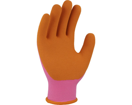 Kinderhandschoen Floralie Uni maat 4 oranje roze