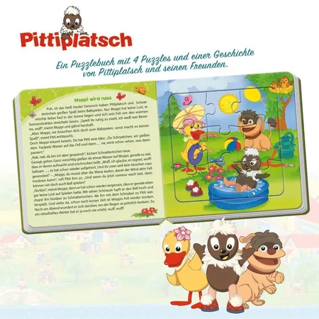 Trötsch Unser Sandmännchen Puzzlebuch mit 4 Puzzle Pittiplatsch