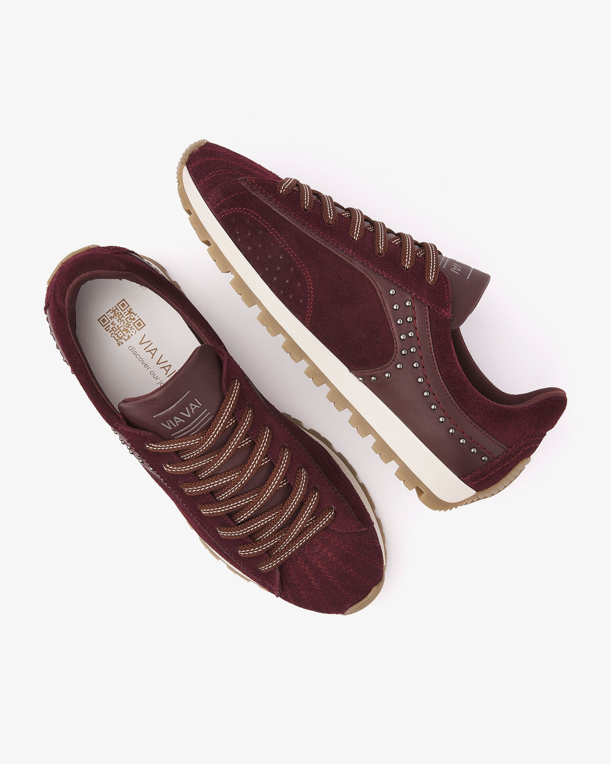 VIA VAI bordeaux dames sneakers Scott Kyle