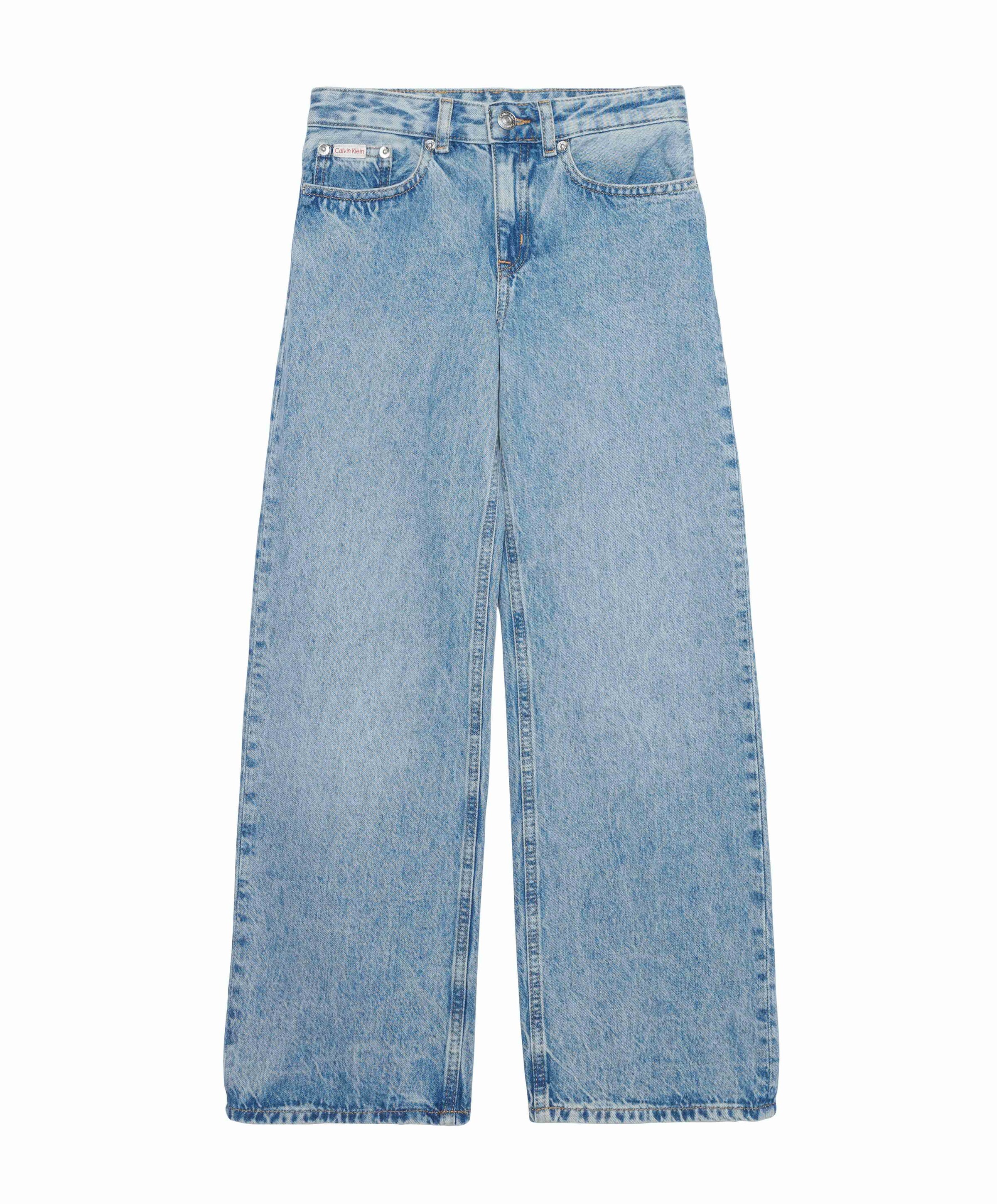 Calvin Klein HR WIDE LEG DANTE WASH meisjes jeans blauw