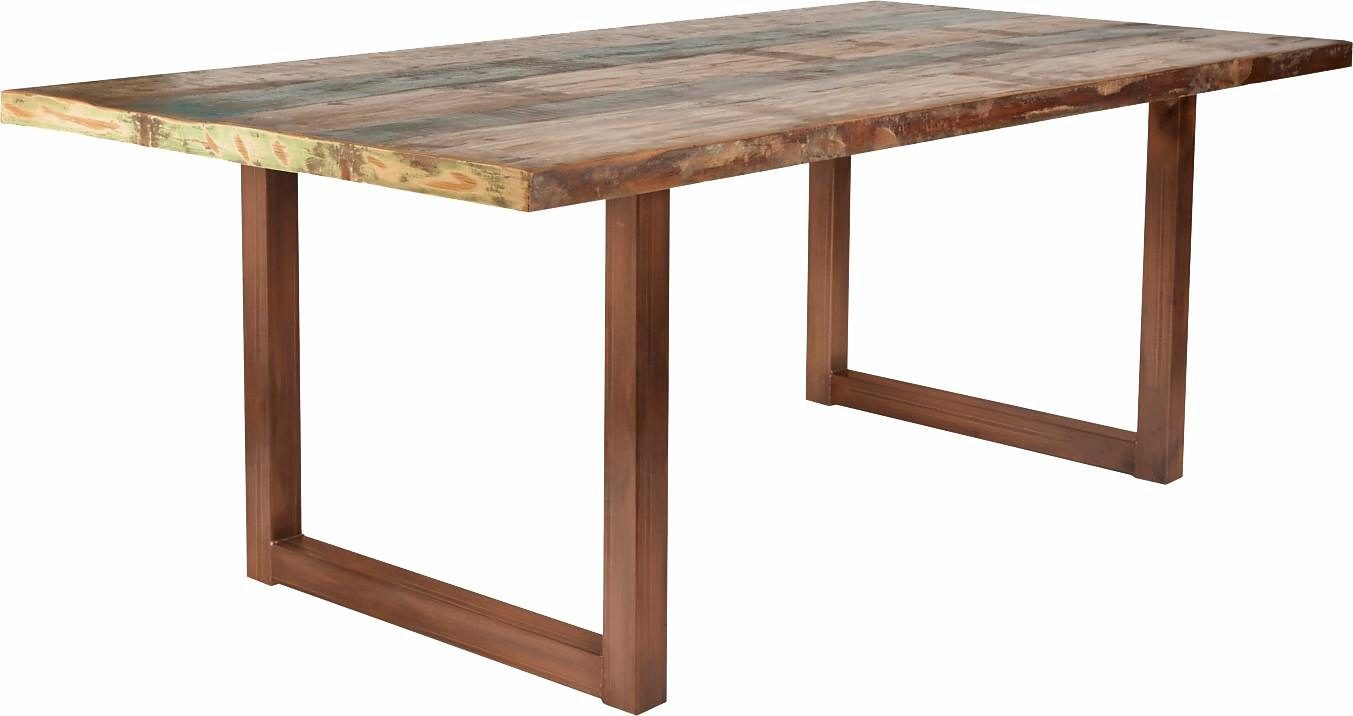 SIT Esstisch »Tops« aus recyceltem Altholz und Metall, Shabby Chic, Vintage